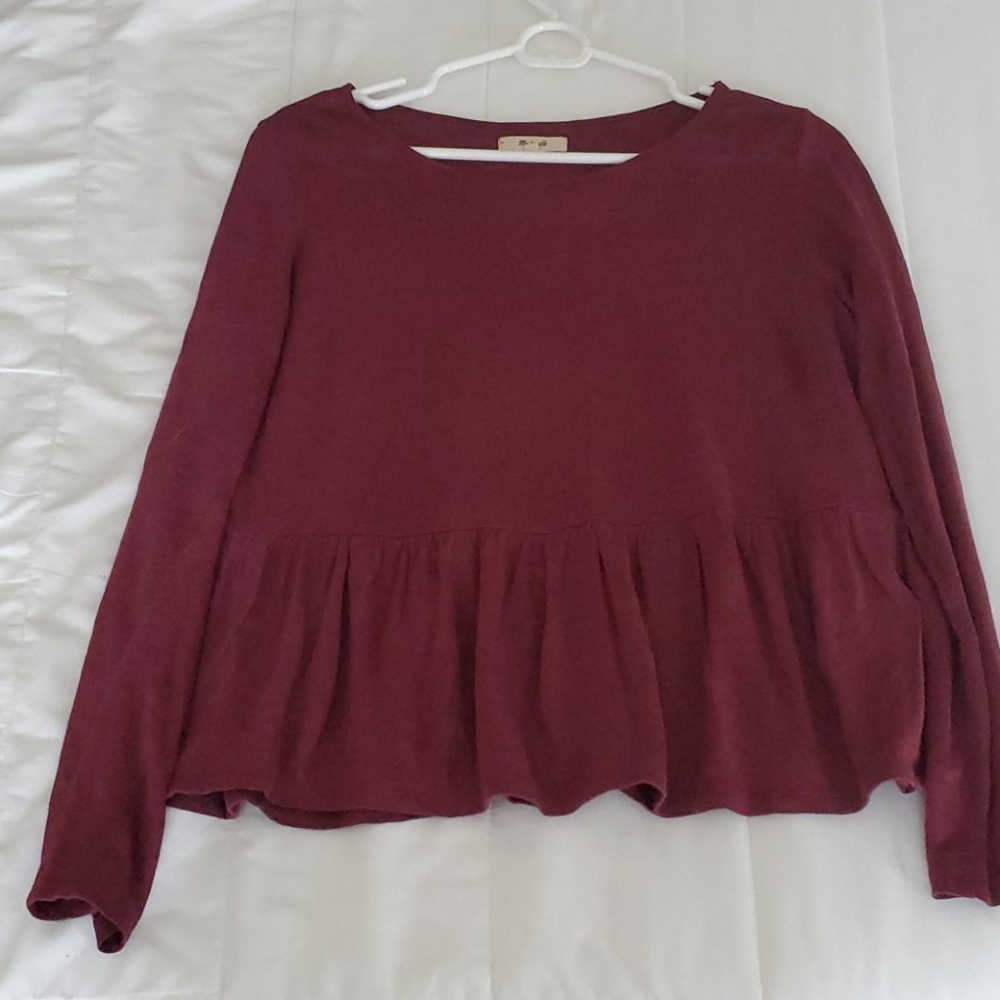 Peplum Madewell long sleeve